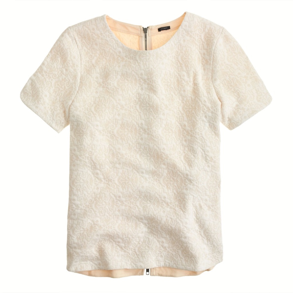 J.Crew Jacquard back-zip sweatshirt